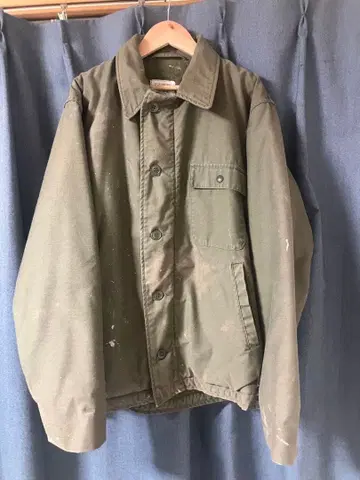 80s 실물 US NAVY A-2 덱 자켓