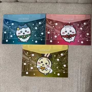 [ 3세트 ] 치이카와 (먼작귀) 세븐일레븐 플랫 케이스 하치와레 토끼