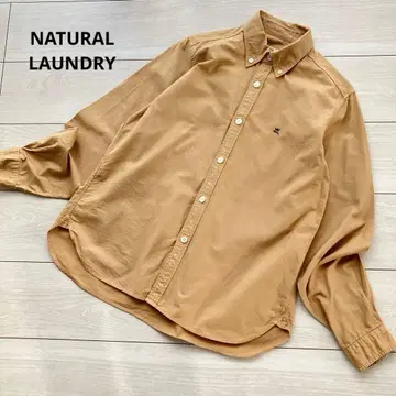 내추럴 런드리 자수 버튼다운 옥스퍼드 셔츠