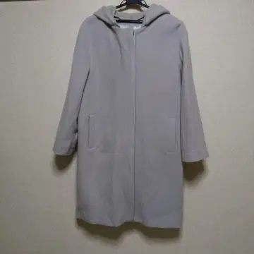 EMMA JAMES 후드 부착 롱 코트 9호 그레이