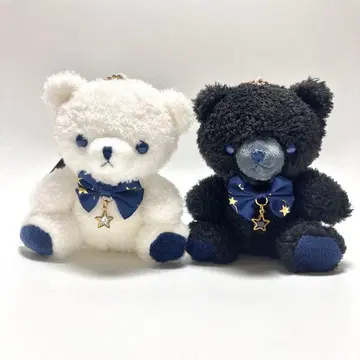 [ 새상품 ] 별 곰돌이 화이트 블랙 2개 세트 별자리