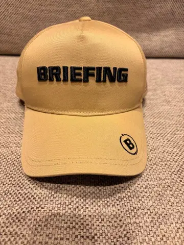 새상품급 BRIEFING 골프 캡 베이지
