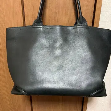 파이브 우즈 다크 네이비 가죽 토트백