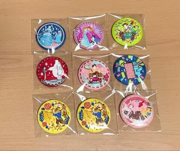 디즈니 자수 캔 배지 9개 세트