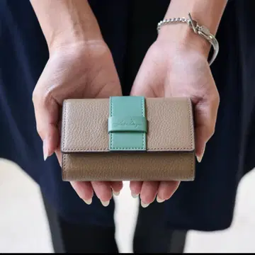 LIZDAYS 여성용 미니 천연 가죽 컴팩트 접이식 지갑