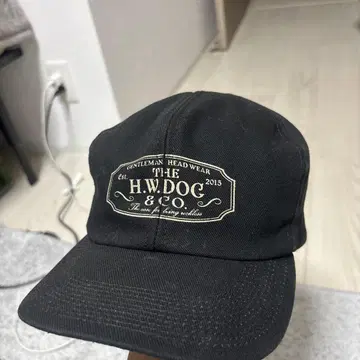 H.W.DOG & CO. 블랙 캡 사이즈 38