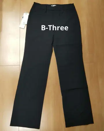 비쓰리 스트레이트 팬츠 B3 사이즈 34 블랙