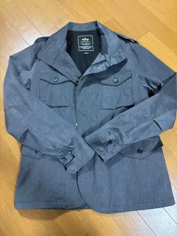 ALPHA INDUSTRIES 그레이 밀리터리 자켓 M