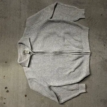 LL Bean 그레이 집업 스웨터 M