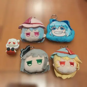 동방 Project 봉제 인형 키링 & 작은 피규어 세트