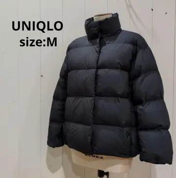 유니클로 NANODESIGN 파우더 다운 자켓 블랙 M 여성용