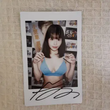 오가사와라 나노 친필 사인 폴라로이드