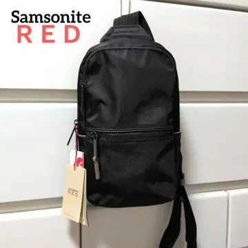 [택 포함 새상품] Samsonite RED 블랙 바디백