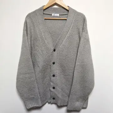 tk.TAKEO KIKUCHI 샤기 가디건 라이트 그레이