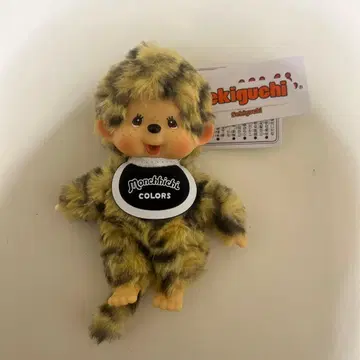 몽치치 COLORS 키체인 레오파드 무늬 봉제 인형