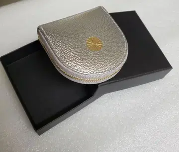 황궁 지갑 실버 가죽 코인 케이스 박스 포함
