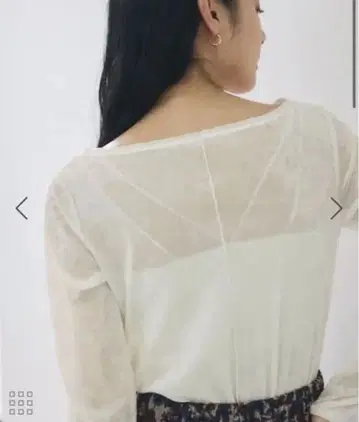 VIS 시어 벨로아 롱 슬리브 T셔츠