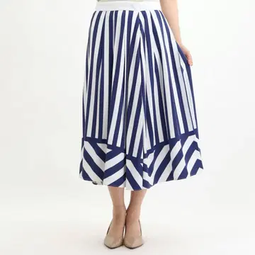 새상품 디노스 다마 컬렉션 스트라이프 스커트 이탈리아 소재