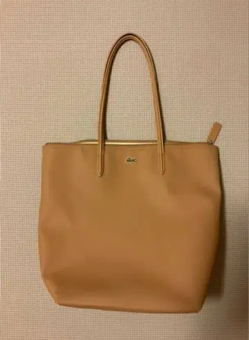 라코스테 토트백 베이지
