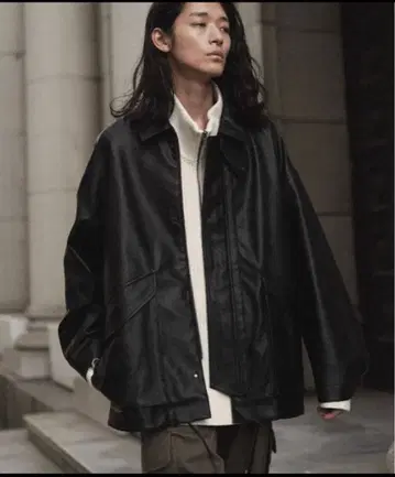 WYM 페이크 가죽 자켓 블랙 M