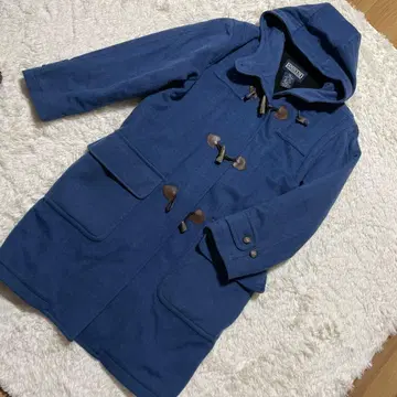 LANDS END 블루 파랑 네이비 더플 코트