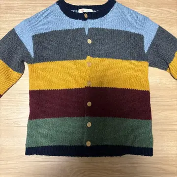 니트 가디건 두꺼운 원단 스웨터 크레이지 패턴 굿 레귤러