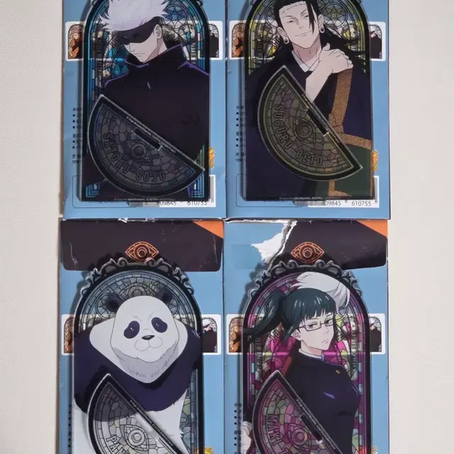 일괄) 주술회전 스테인드글라스 아크릴스탠드