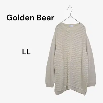 골든베어 남성용 니트 스웨터 LL 아이보리 면 혼방