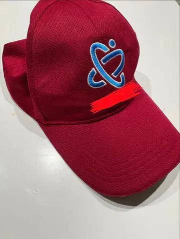 JA 농협 빨간색 메쉬 캡 로고