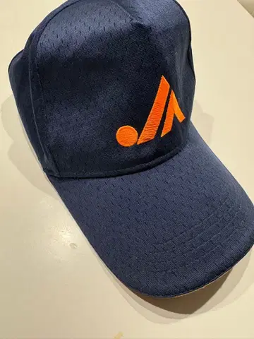 JA 농협 네이비 캡 오렌지 로고 포함