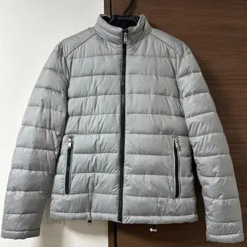 ZARA MEN 그레이 퀼팅 다운 자켓