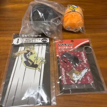 하이큐 쵸코놋코롱 봉제 인형 아크릴 키링 클리어 파우치