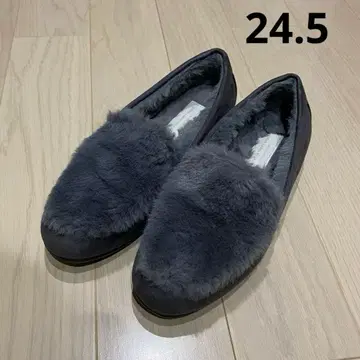 UNITED ARROWS 그레이 퍼 모카신 24.5cm