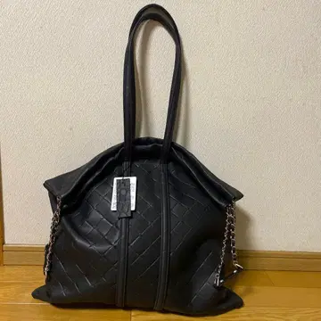 M U L 라스트 토트 L 사이즈 천연 가죽 퀼팅