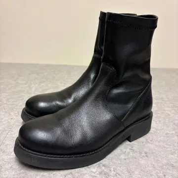 인기! 새상품급 FABIO RUSCONI 스트레치 숏부츠 36 블랙