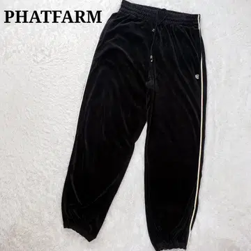 Y2K PHAT FARM 퍼 베로아 스웨트 팬츠 XL