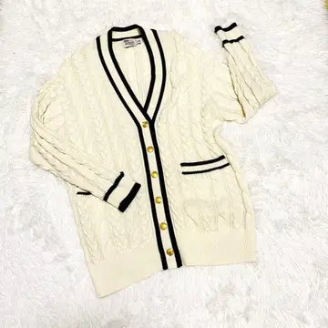 트래디셔널 웨더웨어 V넥 가디건 S 사이즈