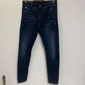 지스타로우 D-STAQ 3D SUPER SLIM 진한 블루 데님