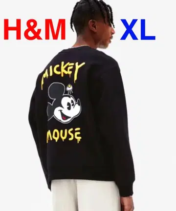 새상품 H&M 디즈니 100주년 콜라보 맨투맨 XL