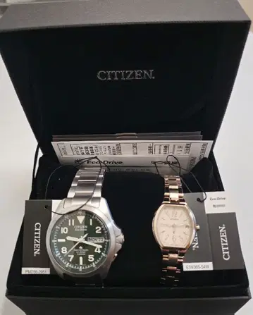CITIZEN 손목시계 페어 PMD56-2951 ES9365-54W