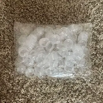 캡슐 토이용 플라스틱 부품 가챠가챠 캡슐 투명 100개