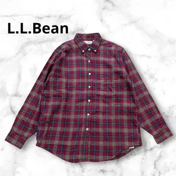 [L.L.Bean] 엘엘빈 체크 플란넬 셔츠 긴팔 우먼 S