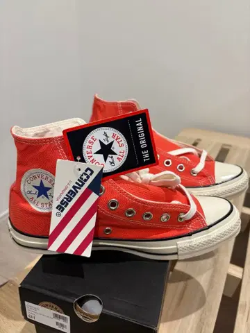 컨버스 올스타 하이컷 네온 컬러 코랄