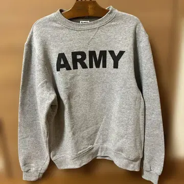 SOFFE 그레이 ARM 프린트 맨투맨 M