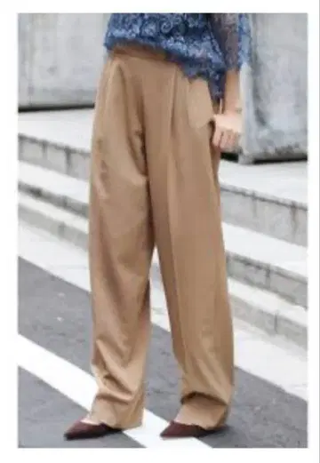 IENA LA BOUCLE 트윌 스트레치 턱 팬츠