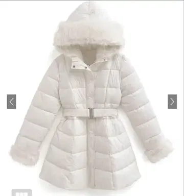 GRL 벨트 포함 퍼 A라인 다운 코트 [kd79]