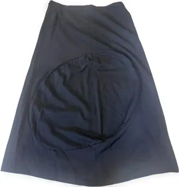 [ALFASPIN] 맥시 스커트 원형 디자인 블랙 M