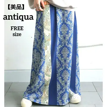 [ 새상품급 ] 안티카 antiqua 페이즐리 무늬 롱 스커트 A 라인