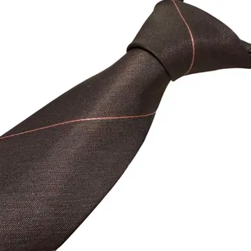 MUURA 스트라이프 넥타이 브라운