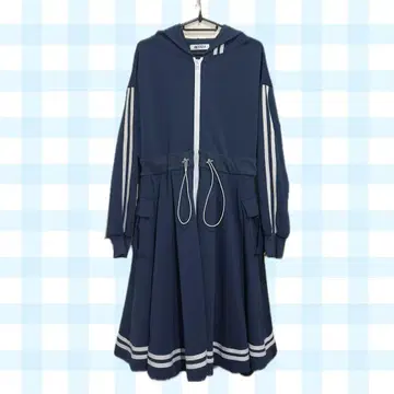 BEFTEY 비프티 마라톤 대회 저지 원피스 네이비 마아타소